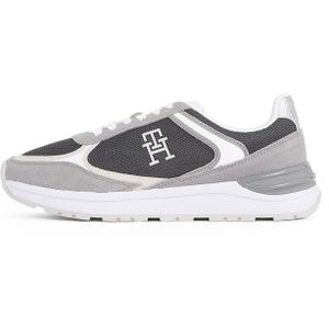 Tommy Hilfiger Keilsneaker »CASUAL FASHION RUNNER MIX«, Freitzeitschuh, Halbschuh, Schnürschuh im Kontrast-Look