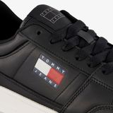 Tommy Hilfiger - Lage Sneakers - Zwart - Polyester