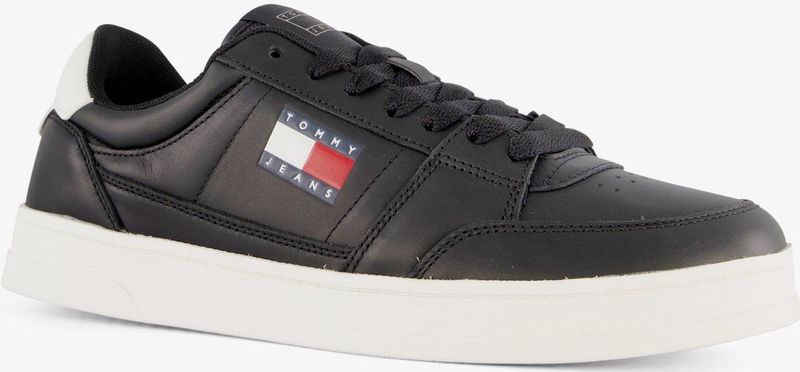 Tommy Hilfiger - Lage Sneakers - Zwart - Polyester
