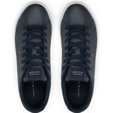 Tommy Hilfiger - ICON COURT LTH FLAG ESS - Vrijetijdsschoen - Donkerblauw - Vetersluiting