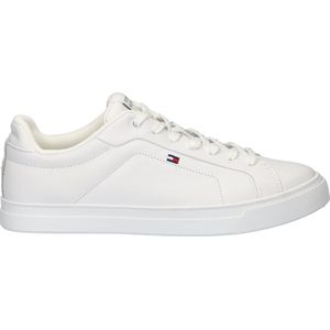 TOMMY HILFIGER - Flag Ess - Tennisschoen - Wit - Leer