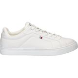 TOMMY HILFIGER - Flag Ess - Tennisschoen - Wit - Leer