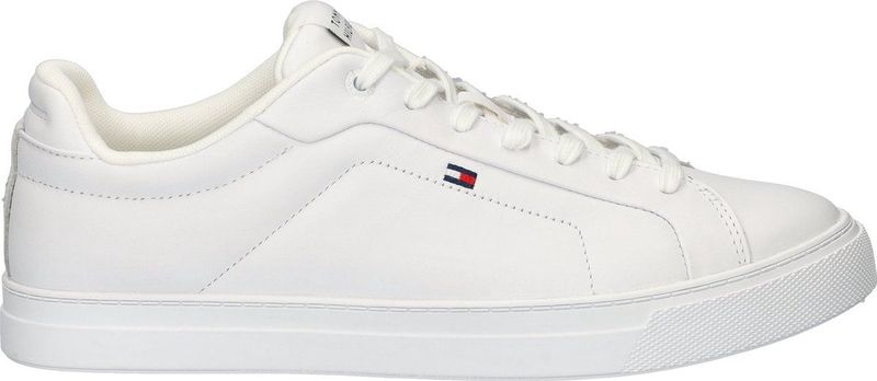 TOMMY HILFIGER - Flag Ess - Tennisschoen - Wit - Leer
