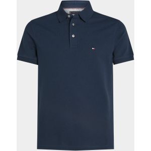 Tommy Hilfiger - Menswear Polo - Donkerblauw - Katoen/Elastaan