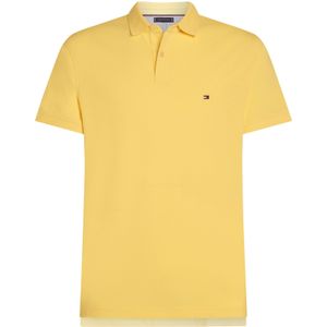 Tommy Hilfiger, Tops, Heren, Geel, L, Katoen, Gele Polo Shirt Klassiek Ontwerp