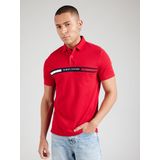 Tommy Hilfiger - Hilfiger Chest Insert Reg Polo - Poloshirt - Rood