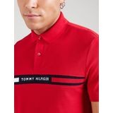 Tommy Hilfiger - Hilfiger Chest Insert Reg Polo - Poloshirt - Rood
