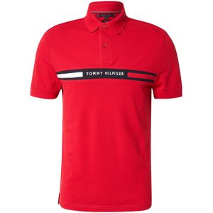 Tommy Hilfiger - Hilfiger Chest Insert Reg Polo - Poloshirt - Rood