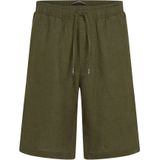 Chino - HARLEM - Effen - Linnen - Regular Fit - Knielengte