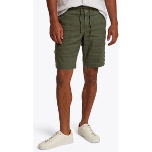 Tommy Hilfiger - Harlem Po Linen Short - Groen - 71% Linnen 29% Polyester