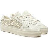 Tommy Hilfiger Vrouwen Vulc Lederen Sneaker Monogram - Geel