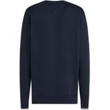 TOMMY HILFIGER - Sweatshirt - Marine - Sweatstof - Ronde Hals, Lange Mouw