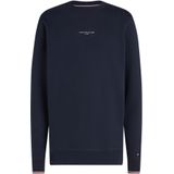 TOMMY HILFIGER - Sweatshirt - Marine - Sweatstof - Ronde Hals, Lange Mouw