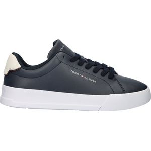 Tommy Hilfiger TH COURT LTH DETAIL ESS Sneaker, Freizeitschuh, Halbschuh, Schnürschuh mit seitlichem Logoschriftzug