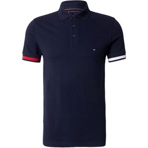 Tommy Hilfiger, Tops, Heren, Blauw, 2Xl, Katoen, Polo Shirt Klassiek Design