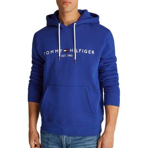 Tommy Hilfiger - Core Tommy Logo Hoody - Sweatshirt - Blauw - Katoen/Polyester