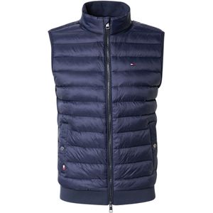 Tommy Hilfiger, Jassen, Heren, Blauw, L, Polyester, Blue Mix Media Vest