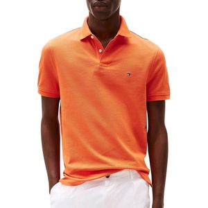 Tommy Hilfiger - Polo - Geel - Katoen Pique - Licht Getailleerd