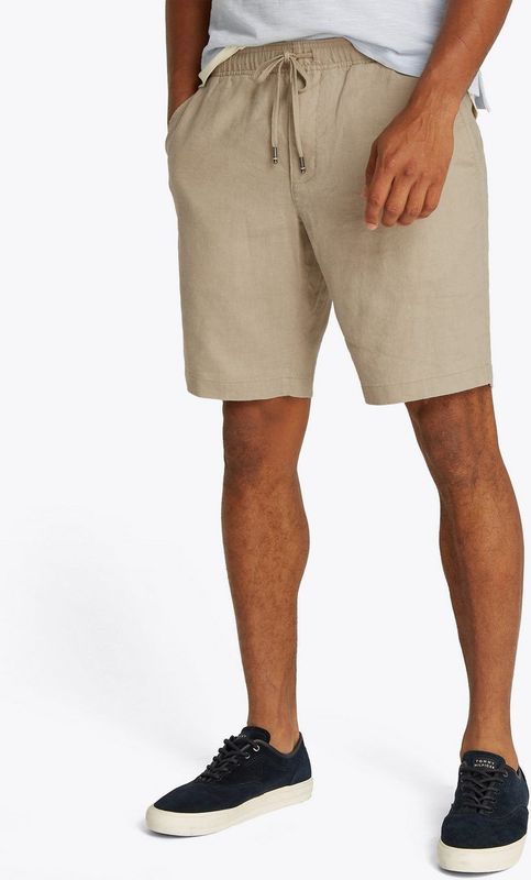 Chino Broek - Effen - Linnen - Regular Pasvorm