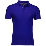 Poloshirt - Effen - Jersey - Slanke Pasvorm - Kwartmouw