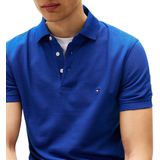 Poloshirt - Effen - Jersey - Slanke Pasvorm - Kwartmouw