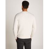 Tommy Hilfiger - Katoenen Kabel Gebreide Trui - Avorio - Katoen