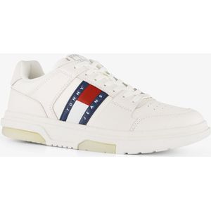 Tommy Hilfiger - Witte Leren Dames Sneaker - Fitness-schoenen