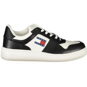 Tommy Jeans - TJW Retro Basket Sneaker - Zwart - Leer
