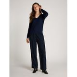 TOMMY HILFIGER Trui 'Cable'  navy / donkerblauw / rood / wit