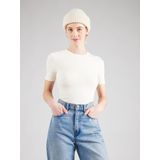 Tommy Hilfiger Dames 5X2 Rib C-NK SS WW0WW43918 S/S T-shirt, beige, XS, Beige (Calico), XS