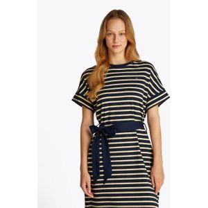 Tommy Hilfiger A-Linien-Kleid »COTTON INTERLOCK SHORT DRESS«, mit Bindeband