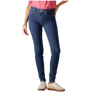 Tommy Hilfiger - Skinny Jeans - Blauw - Katoenmix
