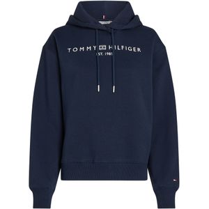 TOMMY HILFIGER - Hoodie - Blauw - Katoen
