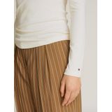 Tommy Hilfiger Langarmshirt SLIM 5X2 RIB ROLL-NK LS in gerippter Struktur