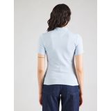 Tommy Hilfiger - 1985 Slim Pique - Damespolo - Blauw - Korte Mouwen