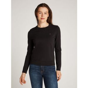 Tommy Hilfiger, Dames, Truien, Zwart, Maat: 2XS Jersey,