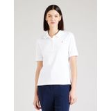 Tommy Hilfiger 1985 REG Pique Polo SS WW0WW43224 Dames, Wit (Optic White), XXS