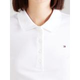 Tommy Hilfiger 1985 REG Pique Polo SS WW0WW43224 Dames, Wit (Optic White), XXS