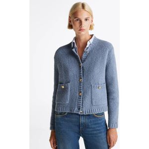 Vest met ronde hals TOMMY HILFIGER. Katoen materiaal. Maten XL. Blauw kleur