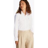 Tommy Hilfiger - WW0WW44084 Overhemd - Wit - Gerecycled Katoen - Lange Mouwen