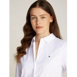Tommy Hilfiger - WW0WW44084 Overhemd - Wit - Gerecycled Katoen - Lange Mouwen