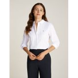 Tommy Hilfiger - WW0WW44084 Overhemd - Wit - Gerecycled Katoen - Lange Mouwen