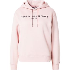 Tommy Hilfiger Dames MDRN REG CORP LOGO HOODIE WW0WW43598 Pullover Hoodie, Roze, XS, Roze (mistig roze), XS