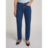Tommy Hilfiger - Classic Straight Rw Ace Ww0ww43726 - Damesjeans - Donkerblauw - 70% Katoen, 30% Gerecycled Katoen