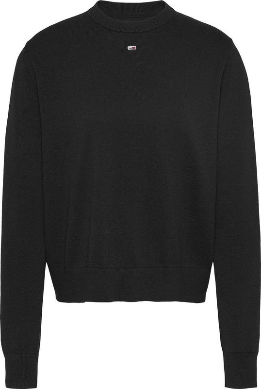Tommy Jeans - Sweatshirt - Zwart - Regular Fit - Ronde Hals