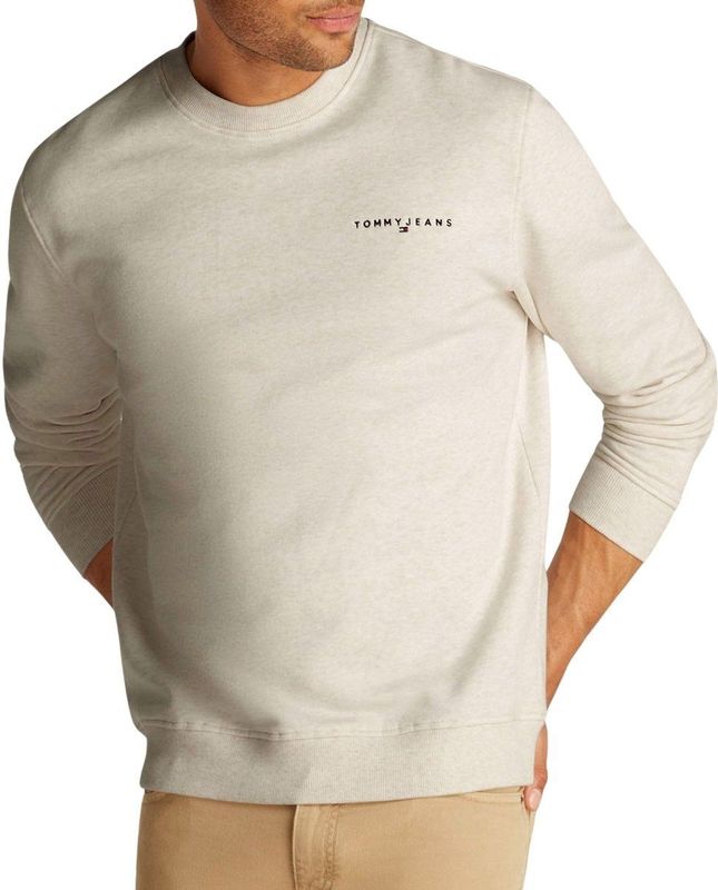 Tommy Jeans - TJM REG Linear Crew EXT - Sweater - Beige - 2XL