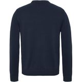 Tommy Hilfiger - Trui - Blauw - 50% Polyester - Wol - Ronde Hals