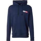 Tommy Jeans - Hoodie - Blauw - Katoen - Reguliere Pasvorm
