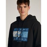 Tommy Hilfiger - Flag DNA Sweatshirt - Zwart - Katoen