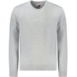 Tommy Hilfiger - Wollen Trui - Grijs - Wol - Polyester - Ronde Hals - Lange Mouwen